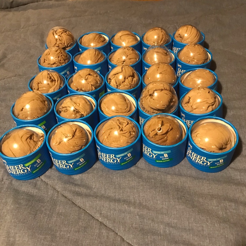 25 pair Leggs sheer energy control top/sheer panty